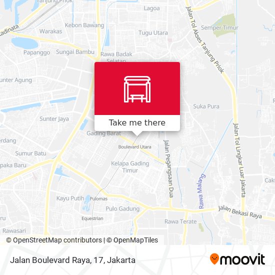 Jalan Boulevard Raya, 17 map