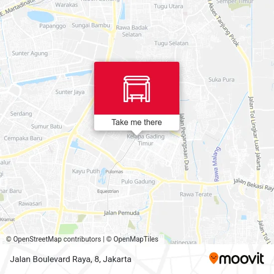 Jalan Boulevard Raya, 8 map