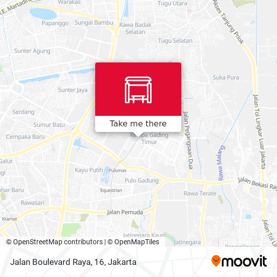 Jalan Boulevard Raya, 16 map