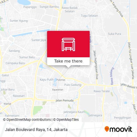 Jalan Boulevard Raya, 14 map