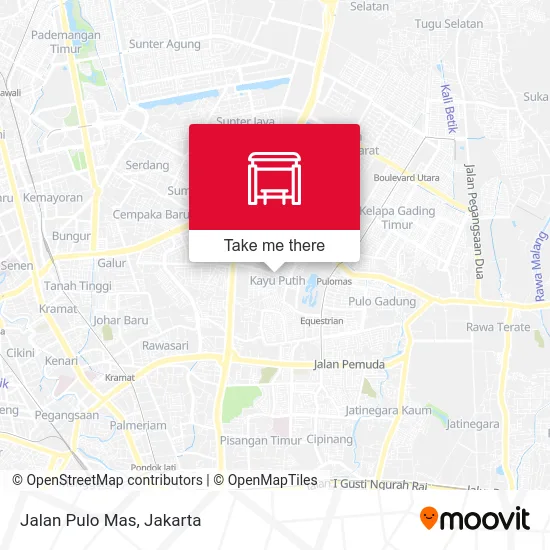 Jalan Pulo Mas map