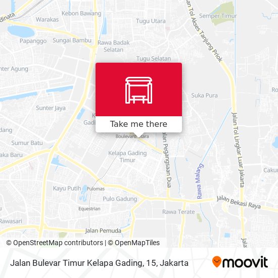 Jalan Bulevar Timur Kelapa Gading, 15 map