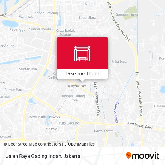 Jalan Raya Gading Indah map