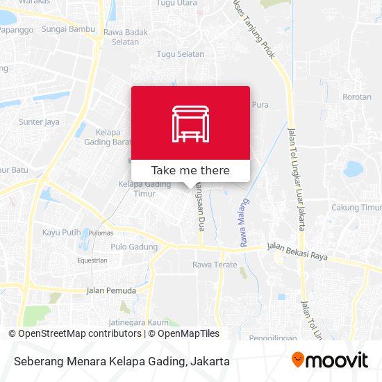 Seberang Menara Kelapa Gading map