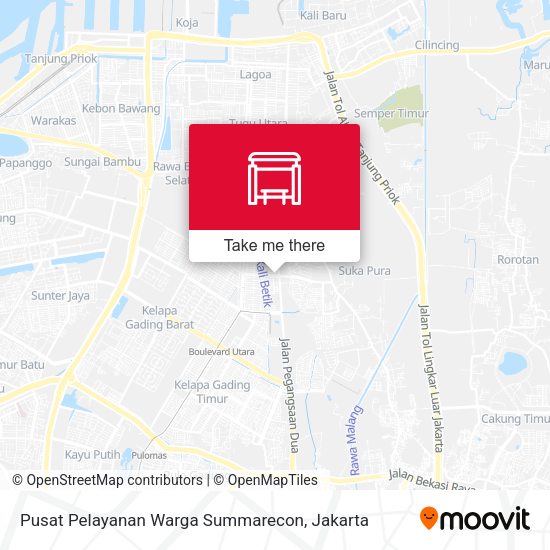 Pusat Pelayanan Warga Summarecon map