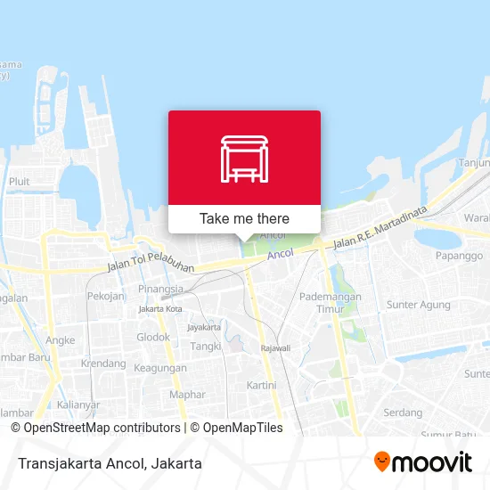 Transjakarta Ancol map
