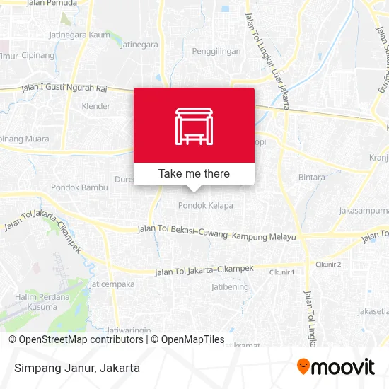 Simpang Janur map