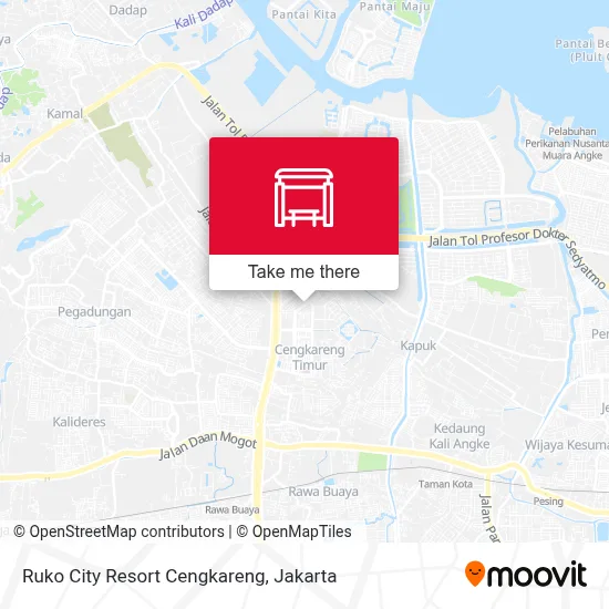 Ruko City Resort Cengkareng map