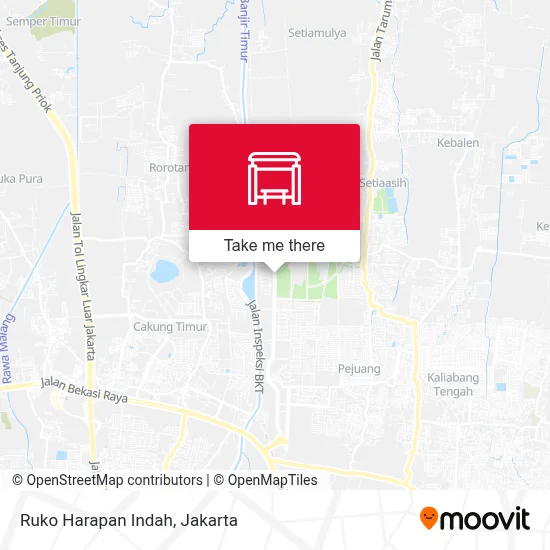 Ruko Harapan Indah map