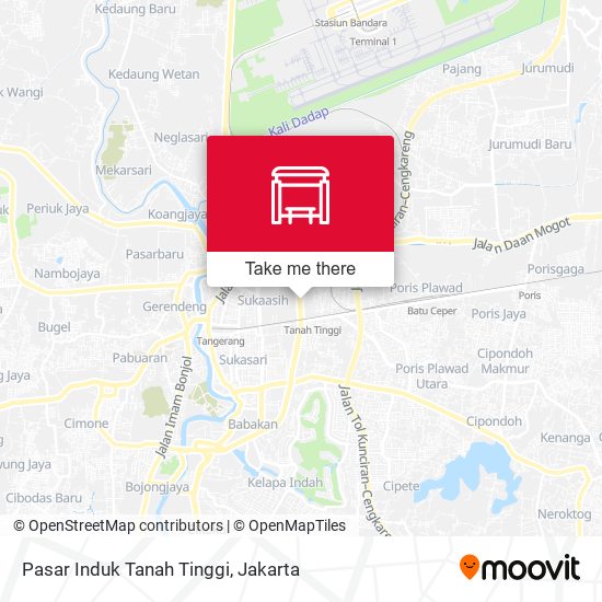 Pasar Induk Tanah Tinggi map