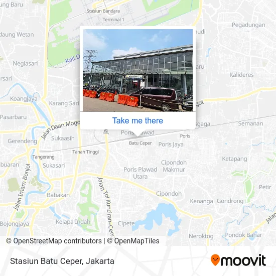 Stasiun Batu Ceper map
