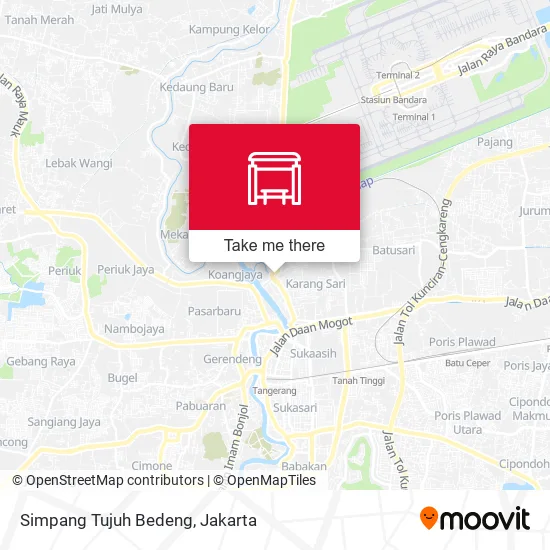 Simpang Tujuh Bedeng map