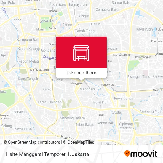 Halte Manggarai Temporer 1 map