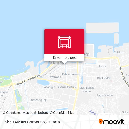 Sbr. TAMAN Gorontalo map