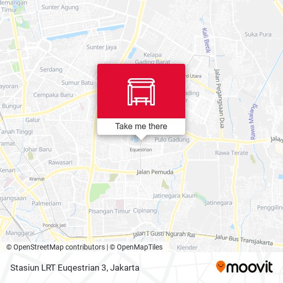 Stasiun LRT Euqestrian 3 map