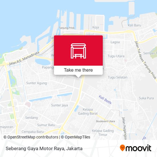 Seberang Gaya Motor Raya map