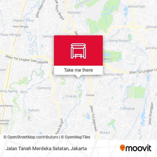 Jalan Tanah Merdeka Selatan map