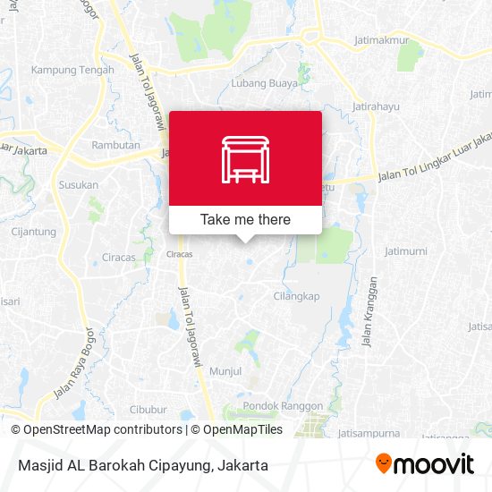 Masjid AL Barokah Cipayung map