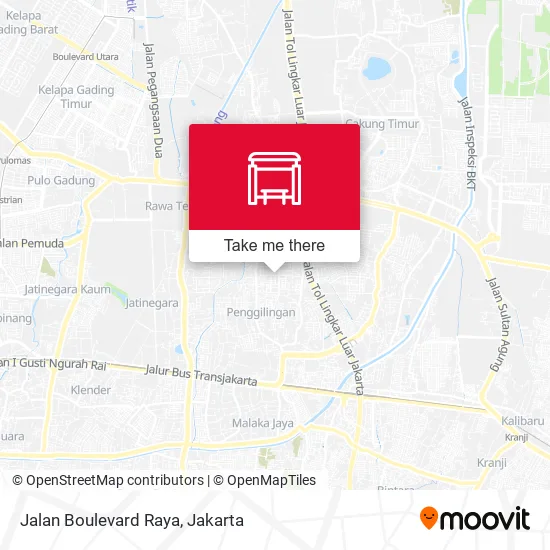 Jalan Boulevard Raya map