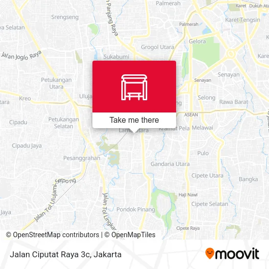 Jalan Ciputat Raya 3c map