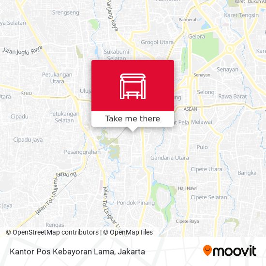 Kantor Pos Kebayoran Lama map