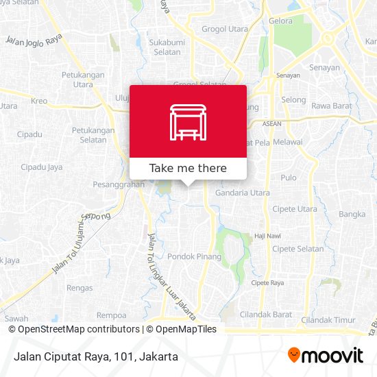 Jalan Ciputat Raya, 101 map