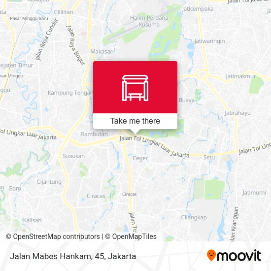 Jalan Mabes Hankam, 45 map