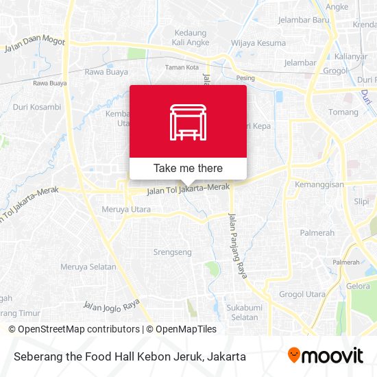 Seberang the Food Hall Kebon Jeruk map