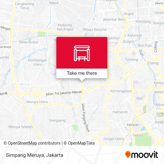 Simpang Meruya map