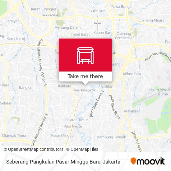 Seberang Pangkalan Pasar Minggu Baru map