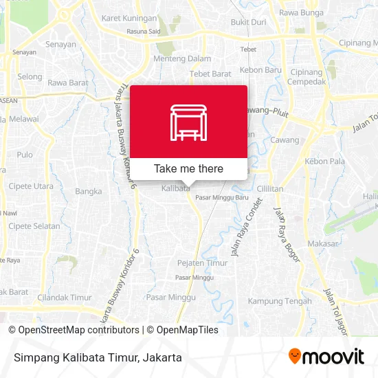 Simpang Kalibata Timur map