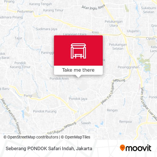Seberang PONDOK Safari Indah map