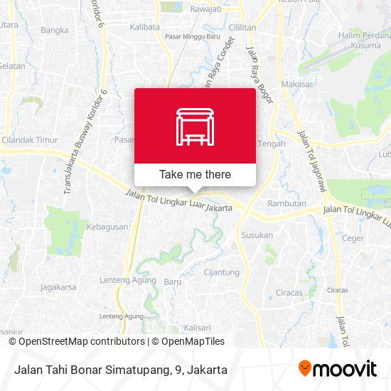 Jalan Tahi Bonar Simatupang, 9 map