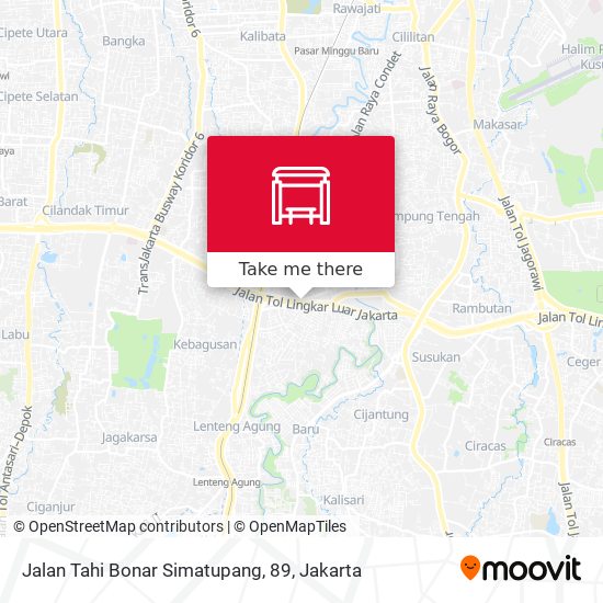 Jalan Tahi Bonar Simatupang, 89 map