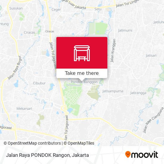 Jalan Raya PONDOK Rangon map