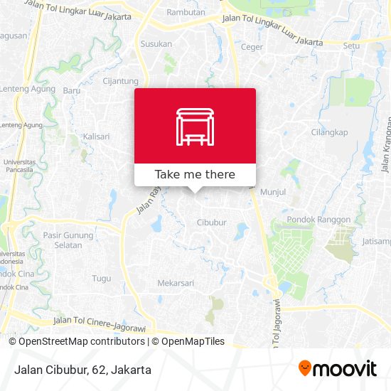 Jalan Cibubur, 62 map