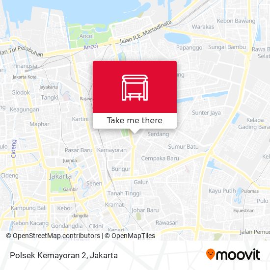 Polsek Kemayoran 2 map