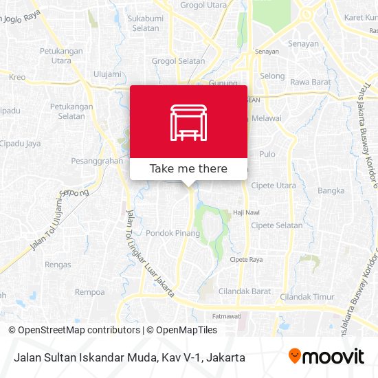 Jalan Sultan Iskandar Muda, Kav V-1 map