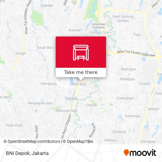 BNI Depok map