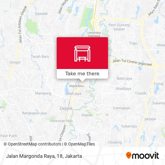 Jalan Margonda Raya, 18 map