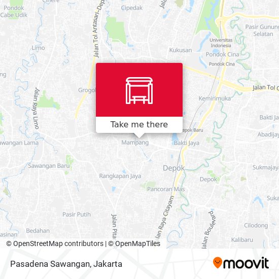 Pasadena Sawangan map