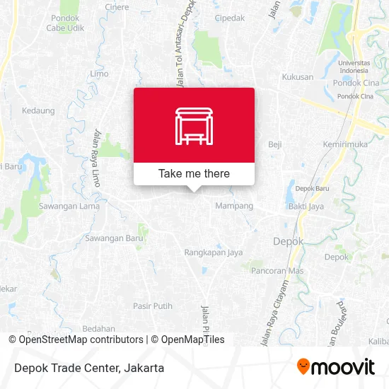 Depok Trade Center map