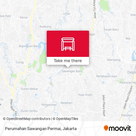 Perumahan Sawangan Permai map