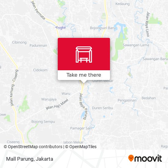 Mall Parung map