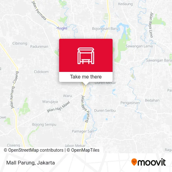 Mall Parung map