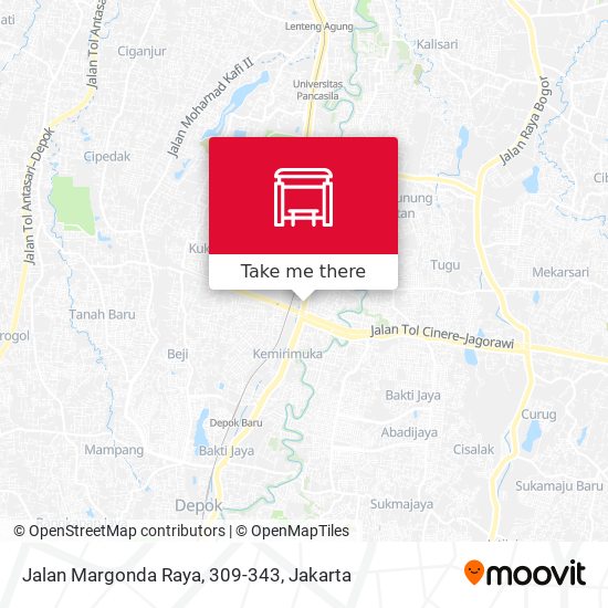 Jalan Margonda Raya, 309-343 map