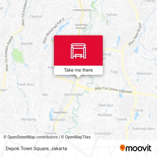 Depok Town Square map