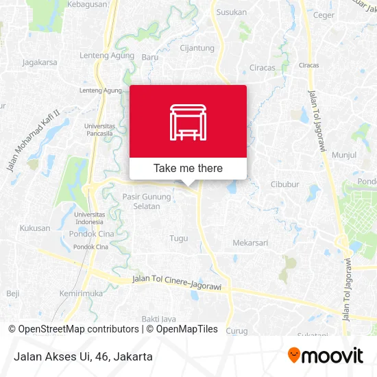 Jalan Akses Ui, 46 map