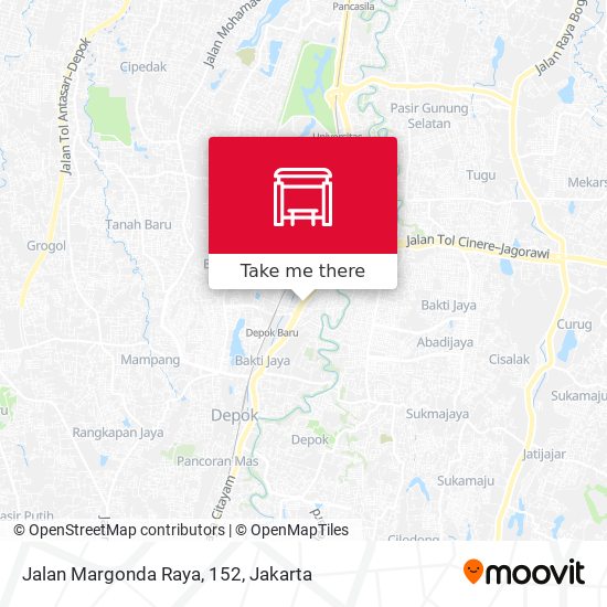 Jalan Margonda Raya, 152 map