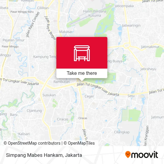 Simpang Mabes Hankam map